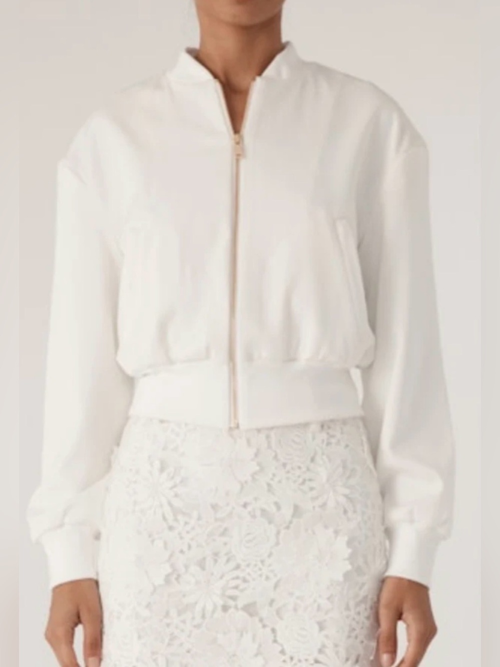 Generation Love Adalyn Crepe Bomber